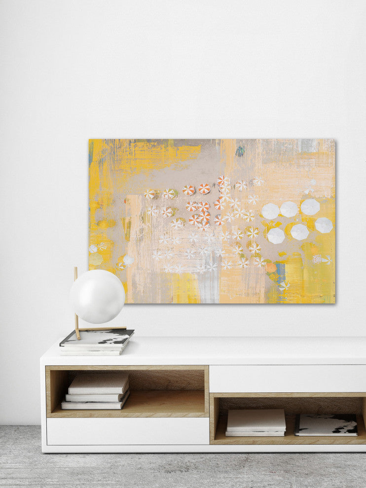 "Candy Umbrellas" Painting Print on Wrapped Canvas, 45"x30"