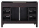 Marsyas 48" Brown Single Bathroom Vanity Cabinet Quartz Top Square Sink