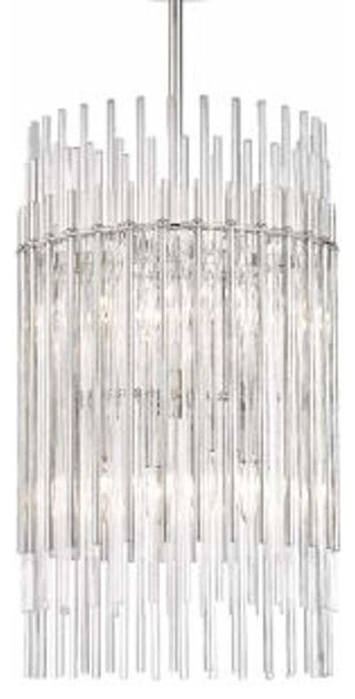 Wallis, 8 Light, Pendant, Polished Nickel Finish, Clear Glass