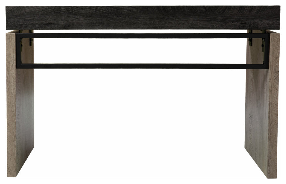 Black Wood and Iron Writing Desk