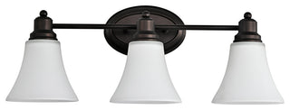 CHLOE Lighting Janet Contemporary 3-Light Rubbed Bronze Bath Vanity Fixture