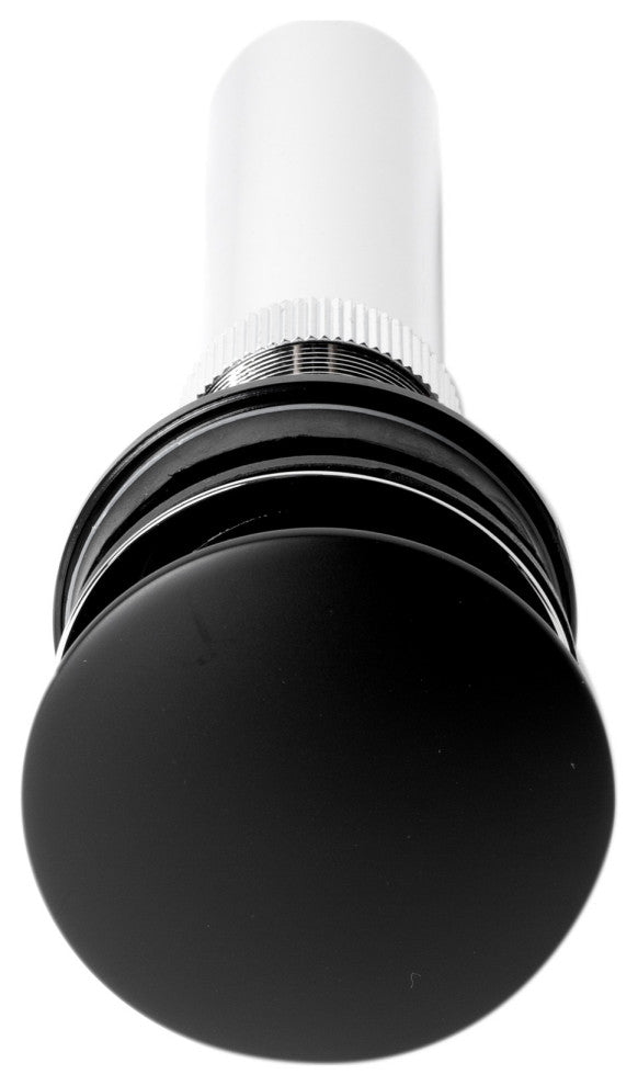 ALFI brand AB9055-BM Black Matte Pop Up Drain with Out Overflow