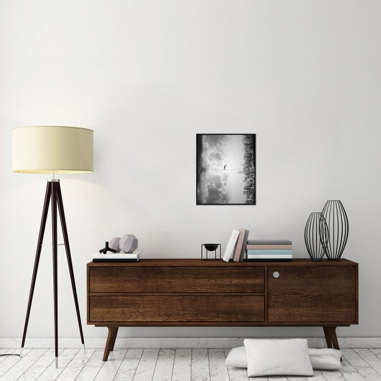 "Crossing" Framed Canvas Giclee by Ivan Marlianto, 19x23"