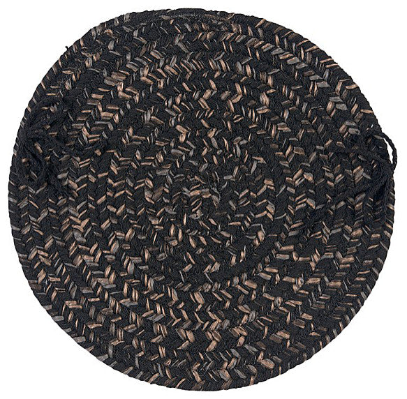 Colonial Mills Chair Pad Hayward Black Chair Pad