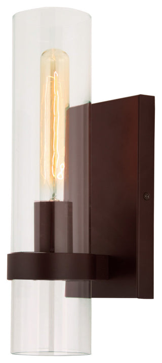 Highland one light tall cylinder tube sconce