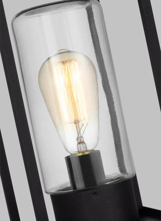 Vado One Light Outdoor Post Lantern, Black