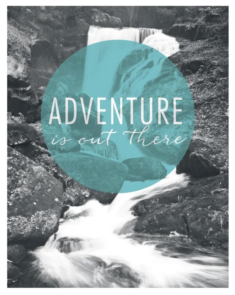 "Adventure is Out There" Digital Paper Print by Laura Marshall, 22"x26"