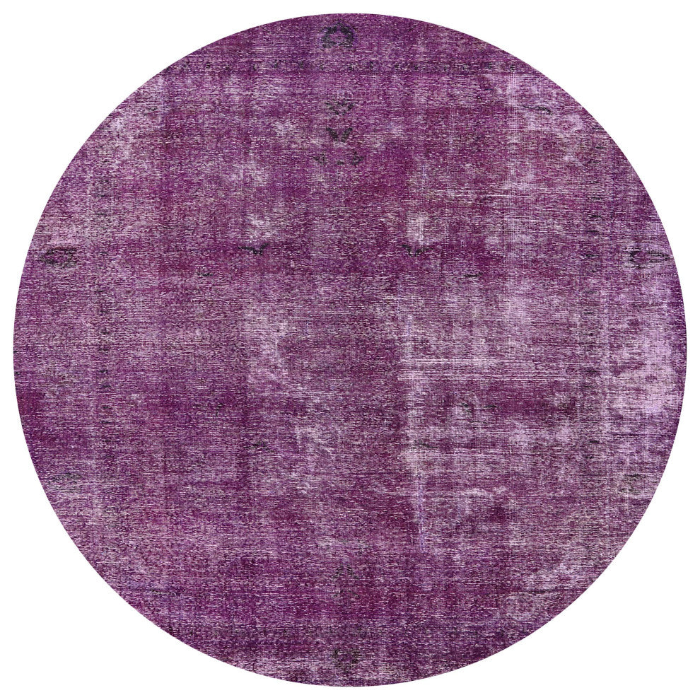 Ahgly Company Indoor Round Mid-Century Modern Area Rugs, 6' Round