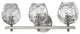 Burns 3-Light Bath and Vanity With Clear Glass Shade, Satin Nickel