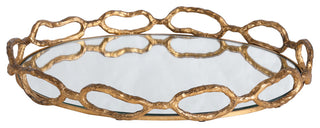 Uttermost Cable Chain Mirrored Tray