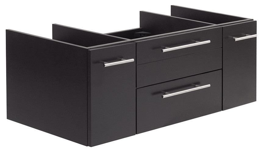 Lucera Wall Mount Undermount Sink Bathroom Cabinet, Espresso, 42"