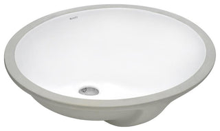 Ruvati 16 x 13 inch Undermount Bathroom Sink White