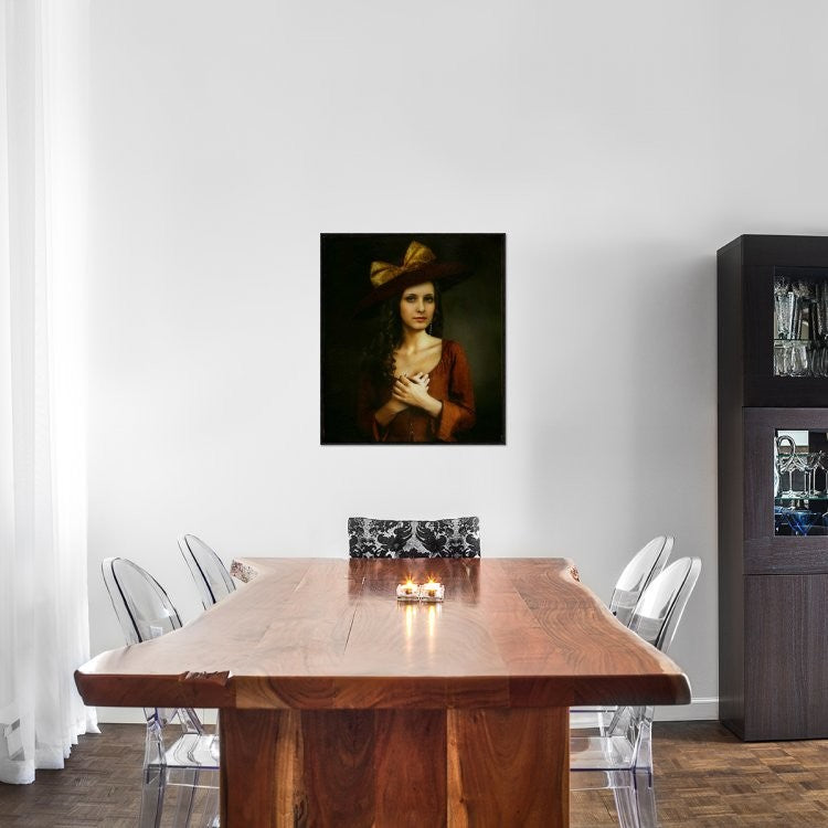 "Untitled" Framed Canvas Giclee by Svetlana Melik-Nubarova, 27x31"