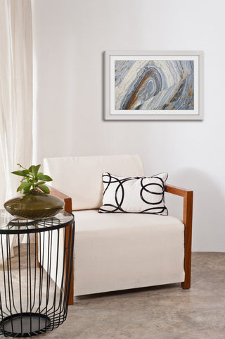 "Lake Swirls" Framed Art Print