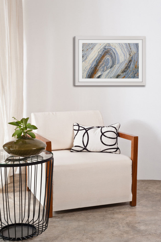 "Lake Swirls" Framed Art Print