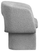 Emmet Boucle Fabric Dining Chair / Accent Chair, Grey, Boucle Fabric