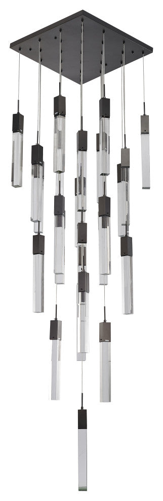 Crystal Cascade Multi-Light Pendant