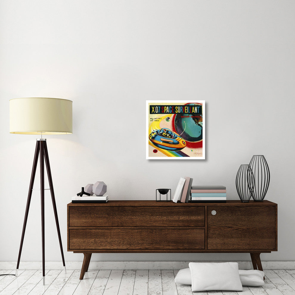 "X-07 Space Surveillant I" Digital Paper Print by Retrorocket 24x24