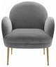 TOV Furniture Gwen Grey Velvet Chair
