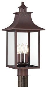 Chancellor 3-Light Outdoor Lantern, Copper Bronze
