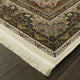 Mackenzie Traditional Medallion Ivory/ Multi Fringed Area Rug, 7'10"X10'10"