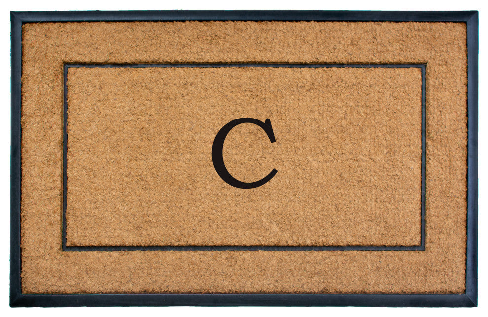 Calloway Mills The General Monogram Doormat, 30"x48", Letter C
