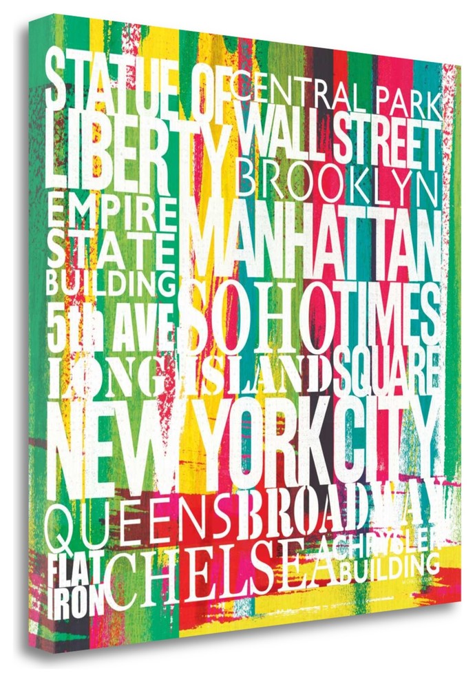 "New York City Life Patterns VII" By Michael Mullan, Gallery Wrap Canvas