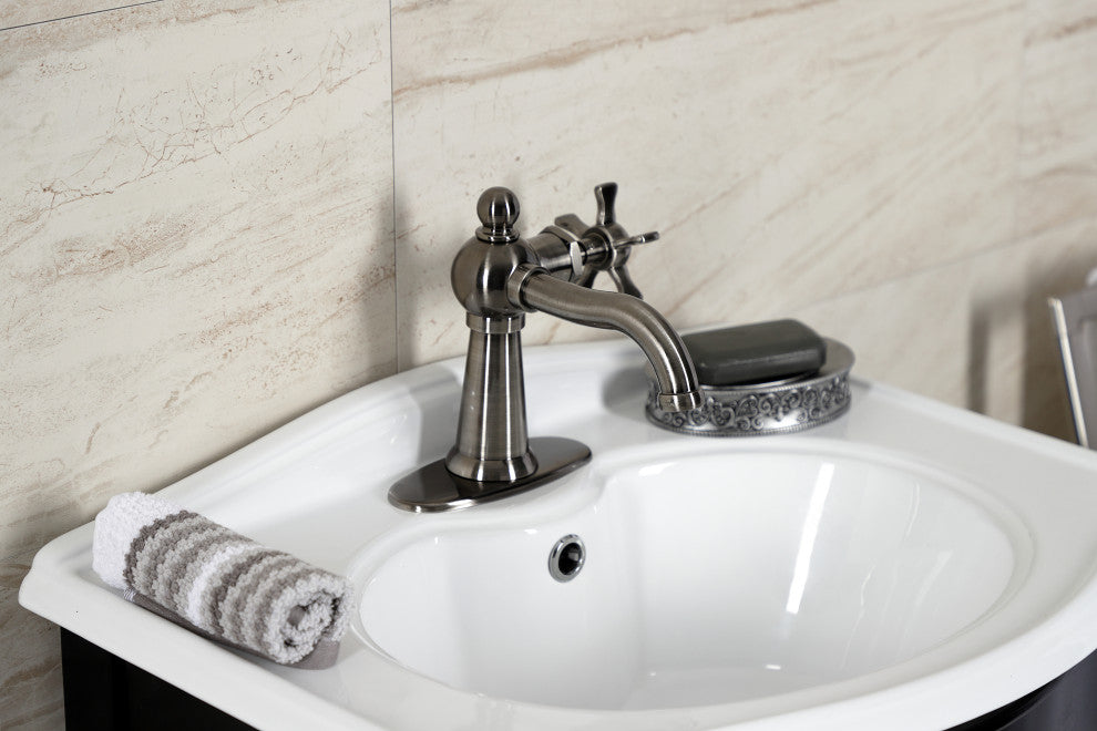 Kingston Brass KSD354NXVN Single-Handle Bathroom Faucet, Push Pop-Up