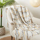 Cozy Crosshatch Knit Fringed Throw, Multi, 50"x60"