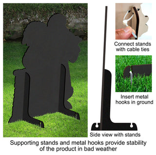 Gingerbread House Freestanding Wooden Lawn Decor