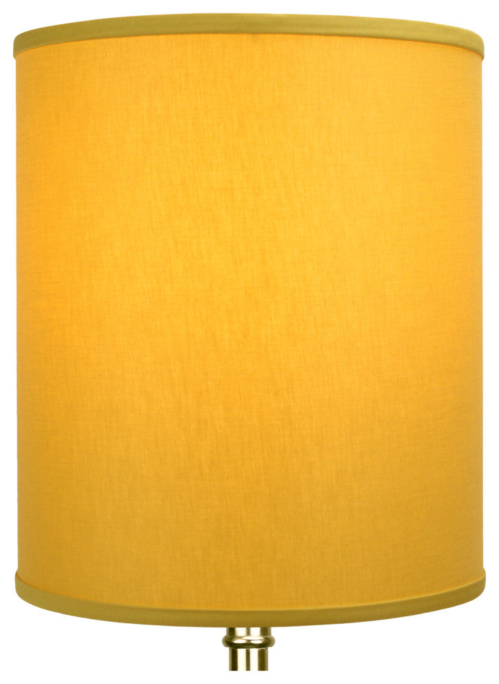 Fenchel Shades 12"x12"x14" Drum Lamp Shade, Linen Curry