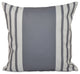 Big And Bold Stripe, Decorative Pillow, Classic Gray, 20"x20"