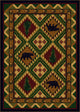 Quilted Forest, Green, 5'x8'