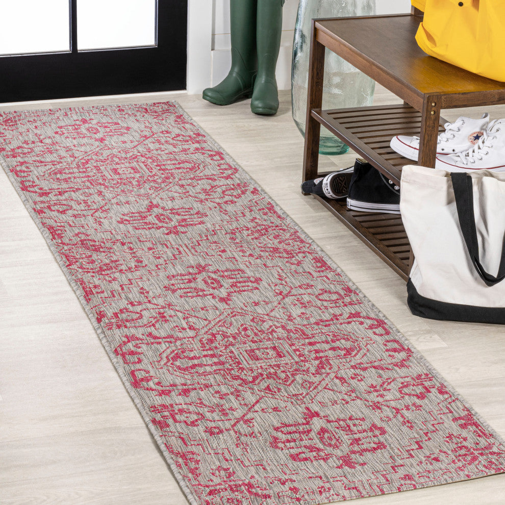 Estrella Bohemian Medallion Textured Weave Indoor/Outdoor