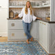 Warwick Collection denim 8'' x 10'' Rectangle Indoor Area Rug