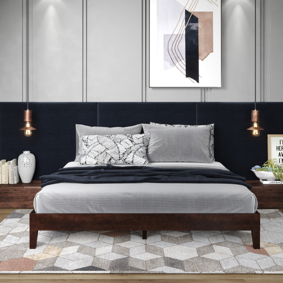 Nix Queen Platform Bed, Natural