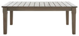 Safavieh Martinique Patio Coffee Table Light Grey