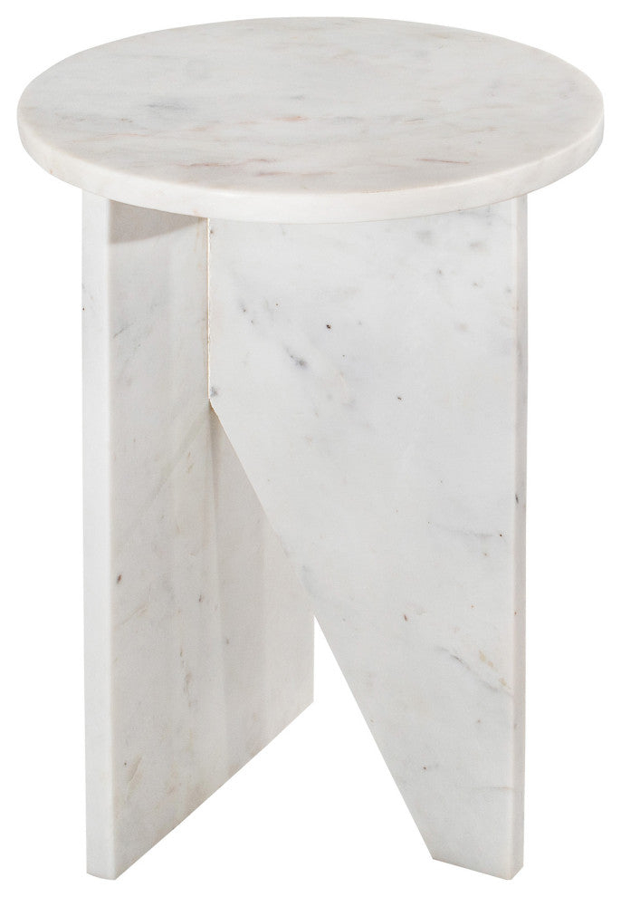 Grace Accent Table White