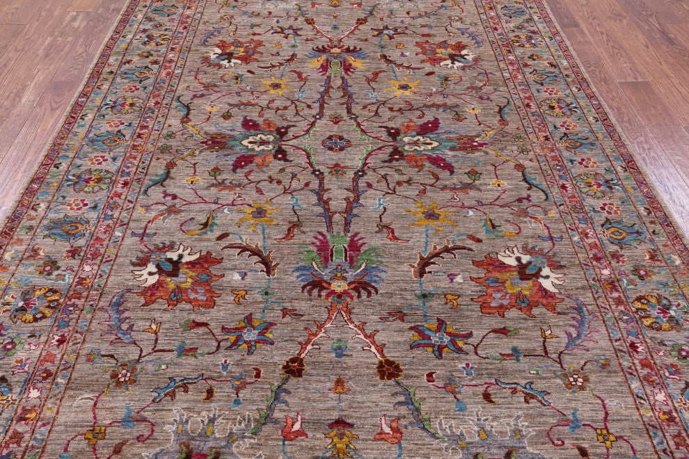 Persian Tabriz Hand Knotted Wool Rug 6' 9" X 10' 4" Q7684