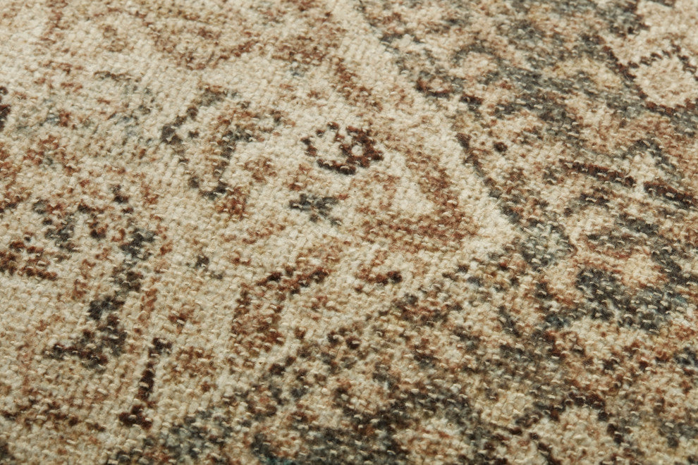 Angela Rose x Loloi Midnight Slate / Sand 13'' x 21'' Cover, Poly Pillow