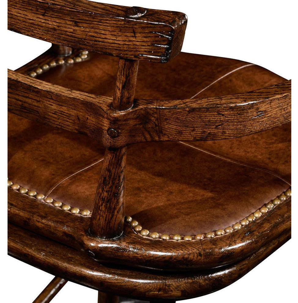 Country Oak Bar Stool