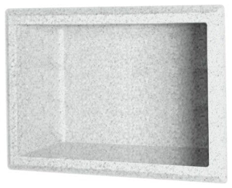 Swan 4x7x10 Solid Surface Soap Dish, Tahiti Gray