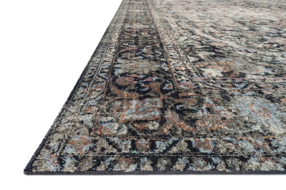 Anastasia Area Rug by Loloi, Charcoal/Sunset, 2'7"x10'0"
