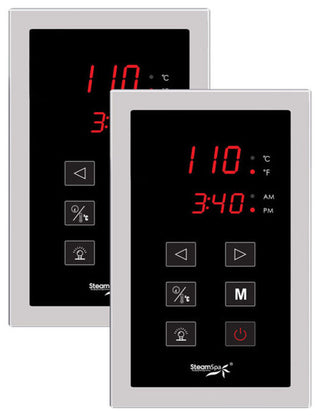 Steamspa Royal Touch Panel Control Kit, Chrome