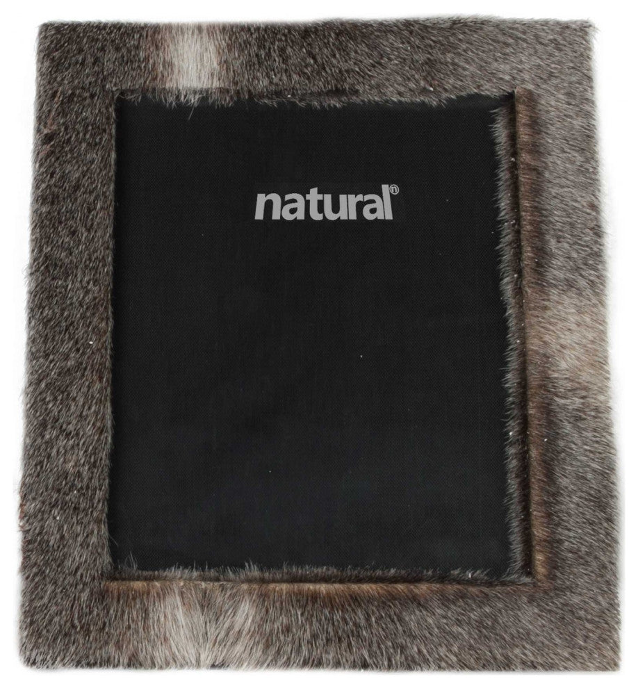 HomeRoots 11" x 13" Grey, Cowhide 8" x 10" Picture Frame
