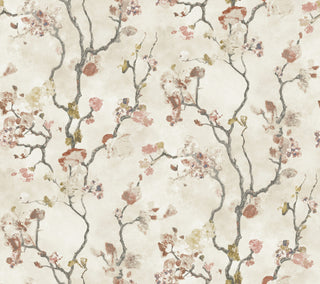 Avril Chinoiserie Coral Wallpaper