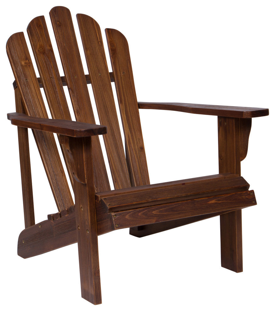 Shine Company Westport II Adirondack Chair With Hydro-Tex Finish, Oak