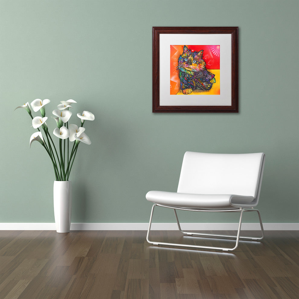 Dean Russo 'Baby Albert' Art, Wood Frame, White Mat, 11x11