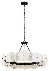 Cosmos 6-Lt Chandelier - Matte Black