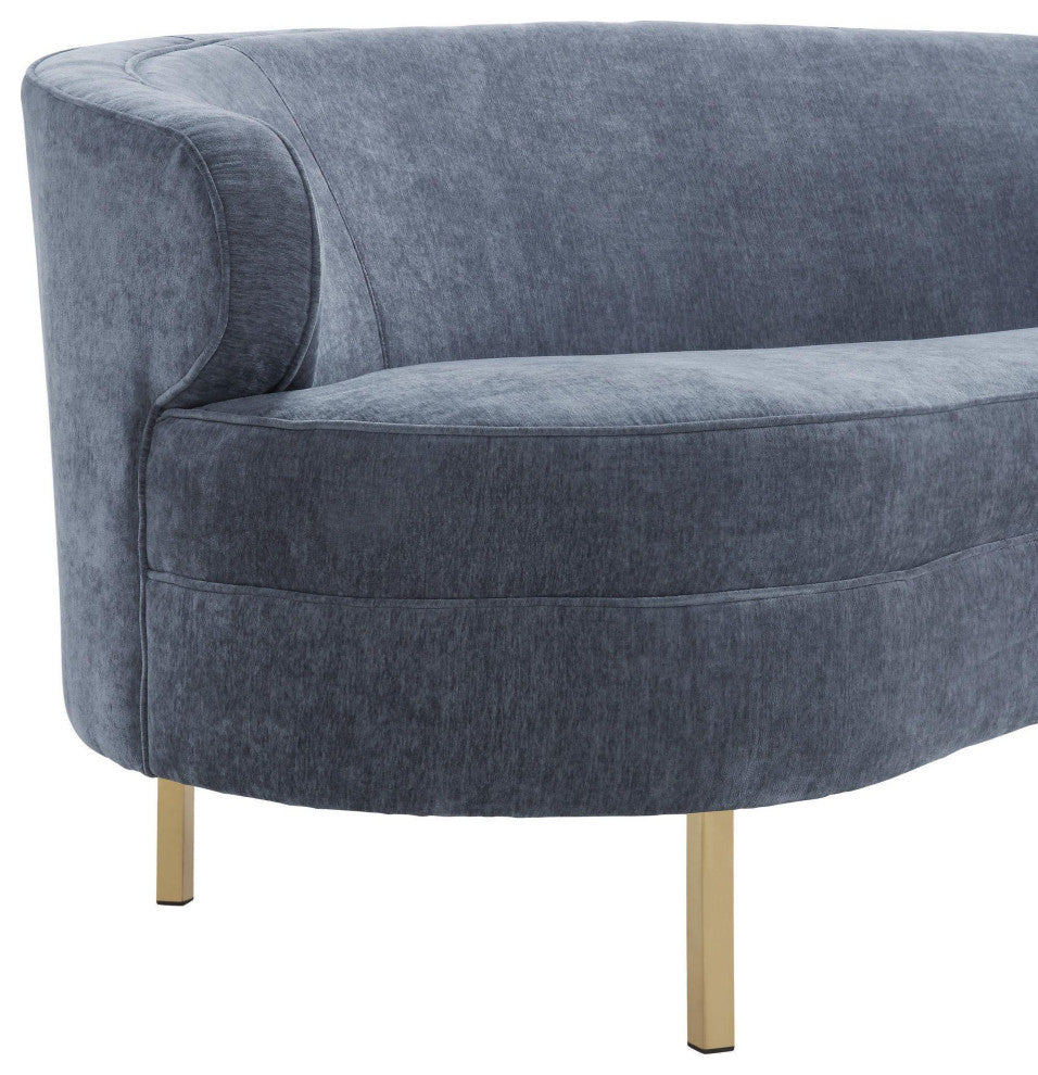 TOV Furniture Baila Grey Velvet Sofa